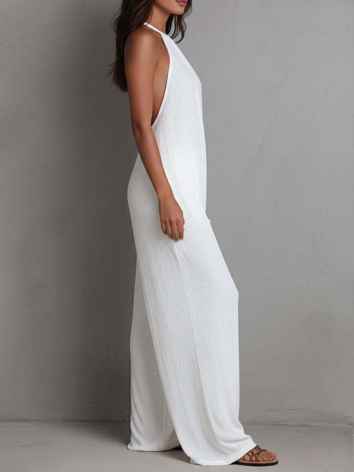 Giulia | Tuta fluida elegante con collo halter