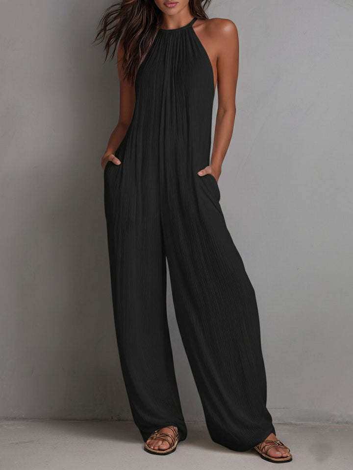 Giulia | Tuta fluida elegante con collo halter