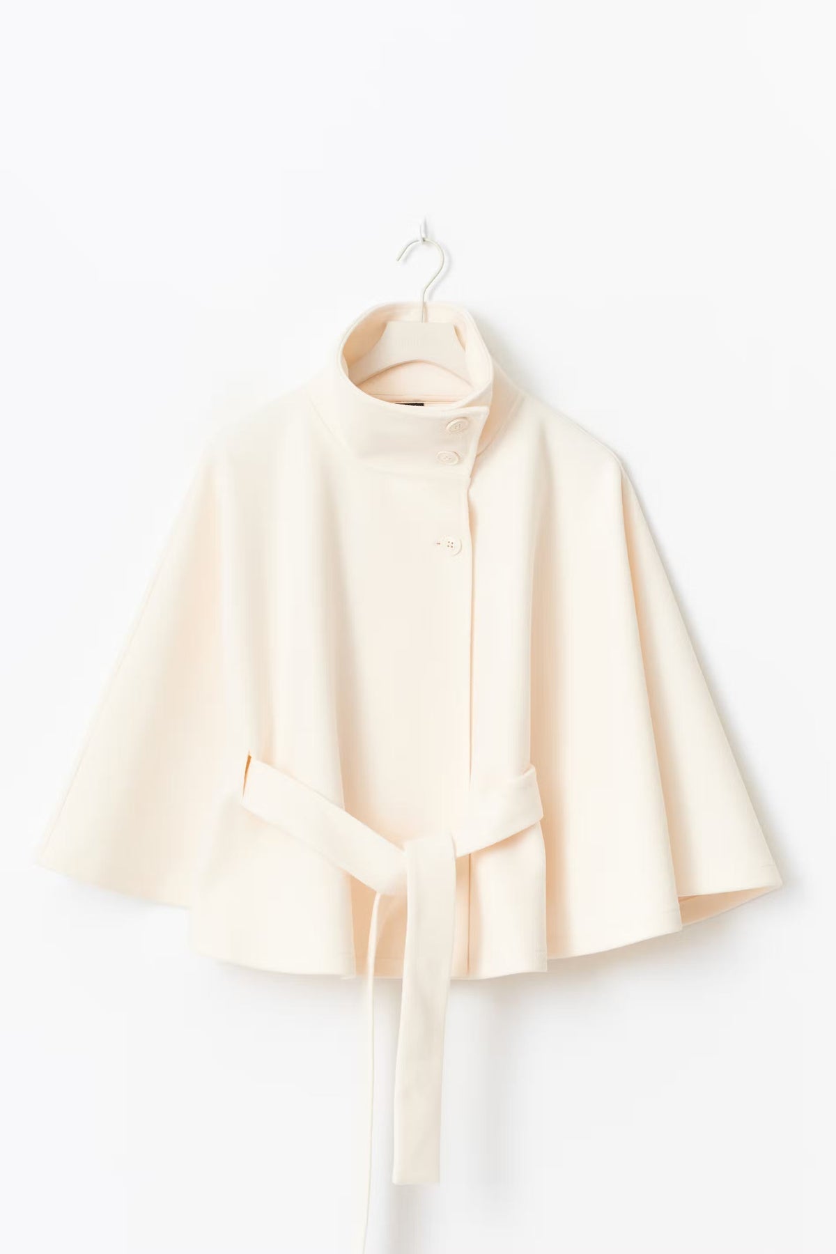 Paola | Cappa Elegante con Collo Alto e Cintura