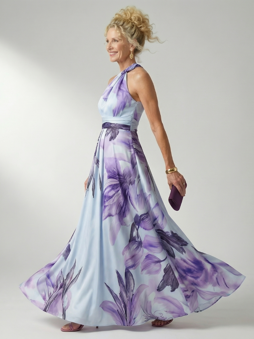 Federica | Abito Maxy Leggero con Fiori