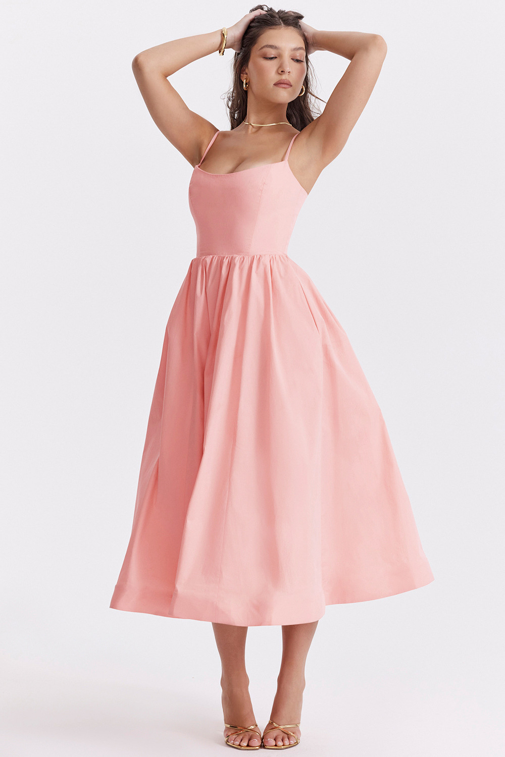 Cecilia | Elegante Abito Midi con Corsetto Estivo