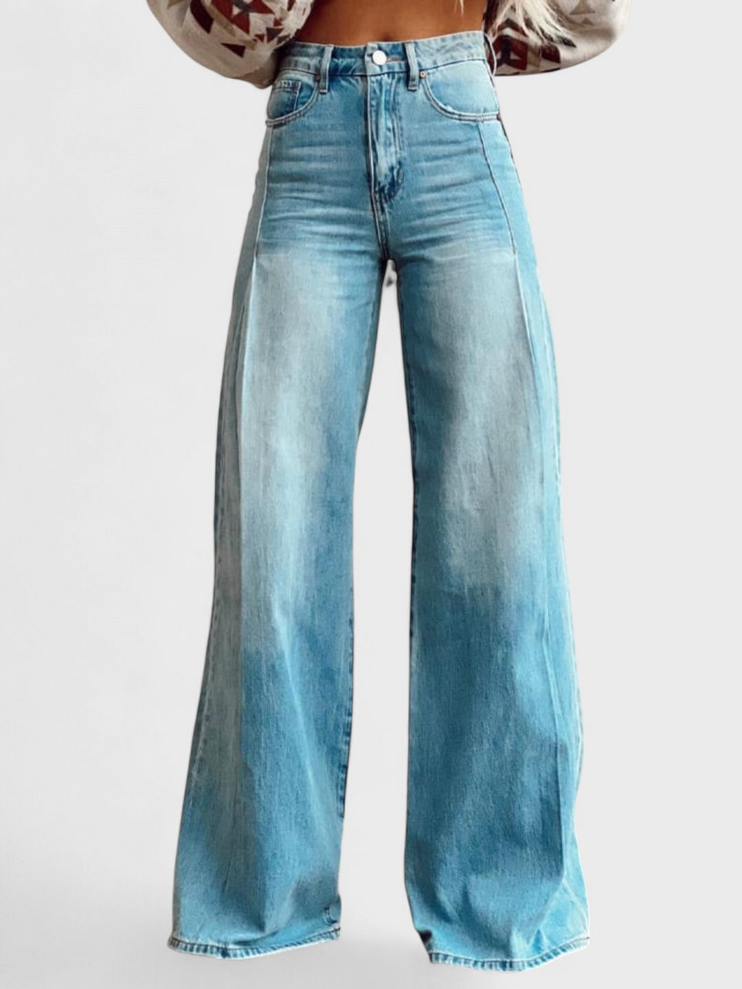 Avery - Pantaloni casual eleganti a gamba larga