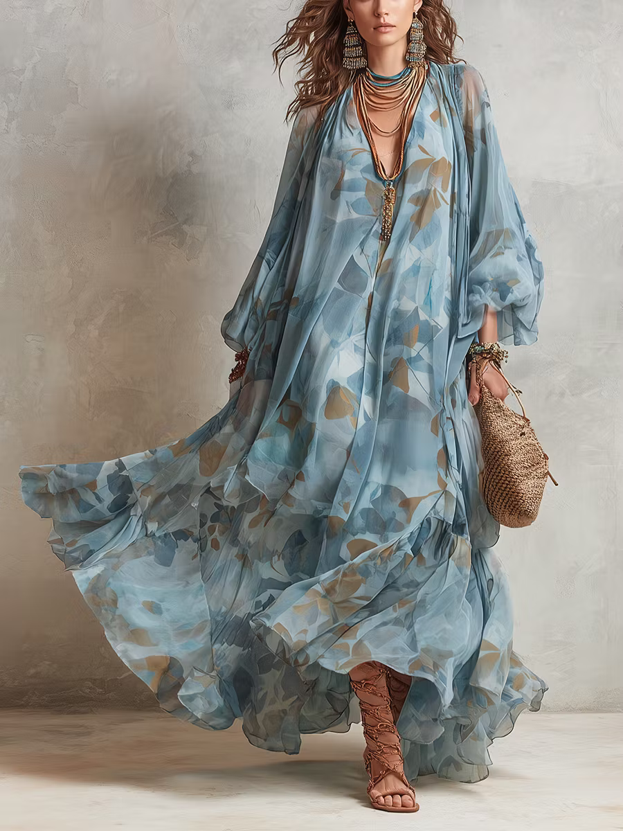 Aurora | Abito Maxi Boho Elegante