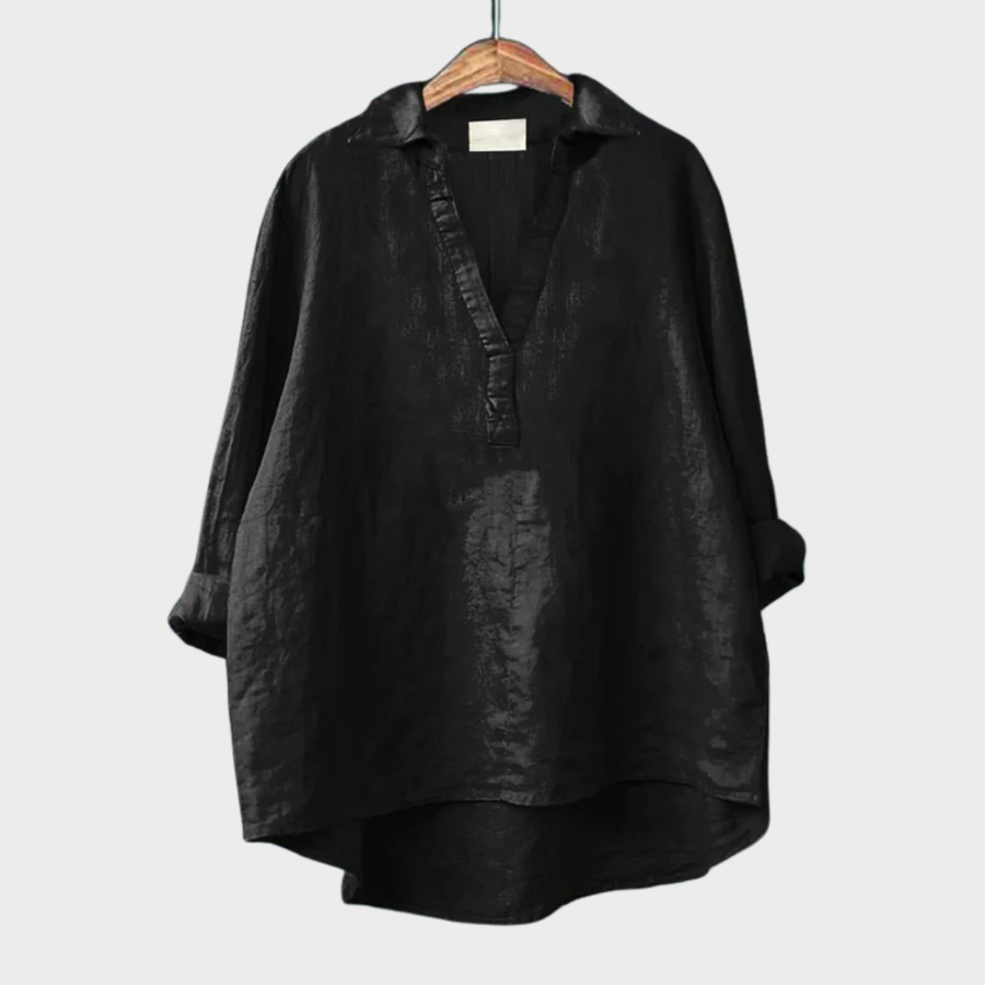 Andrea | Elegante Blusa Estiva in Lino