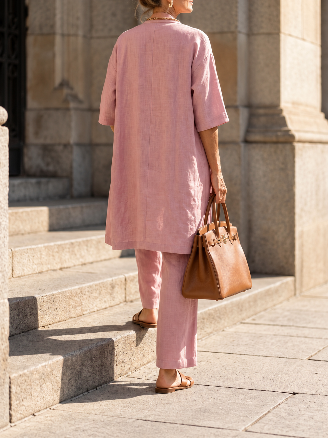 Luciana | Completo Tre Pezzi con Cardigan Lungo
