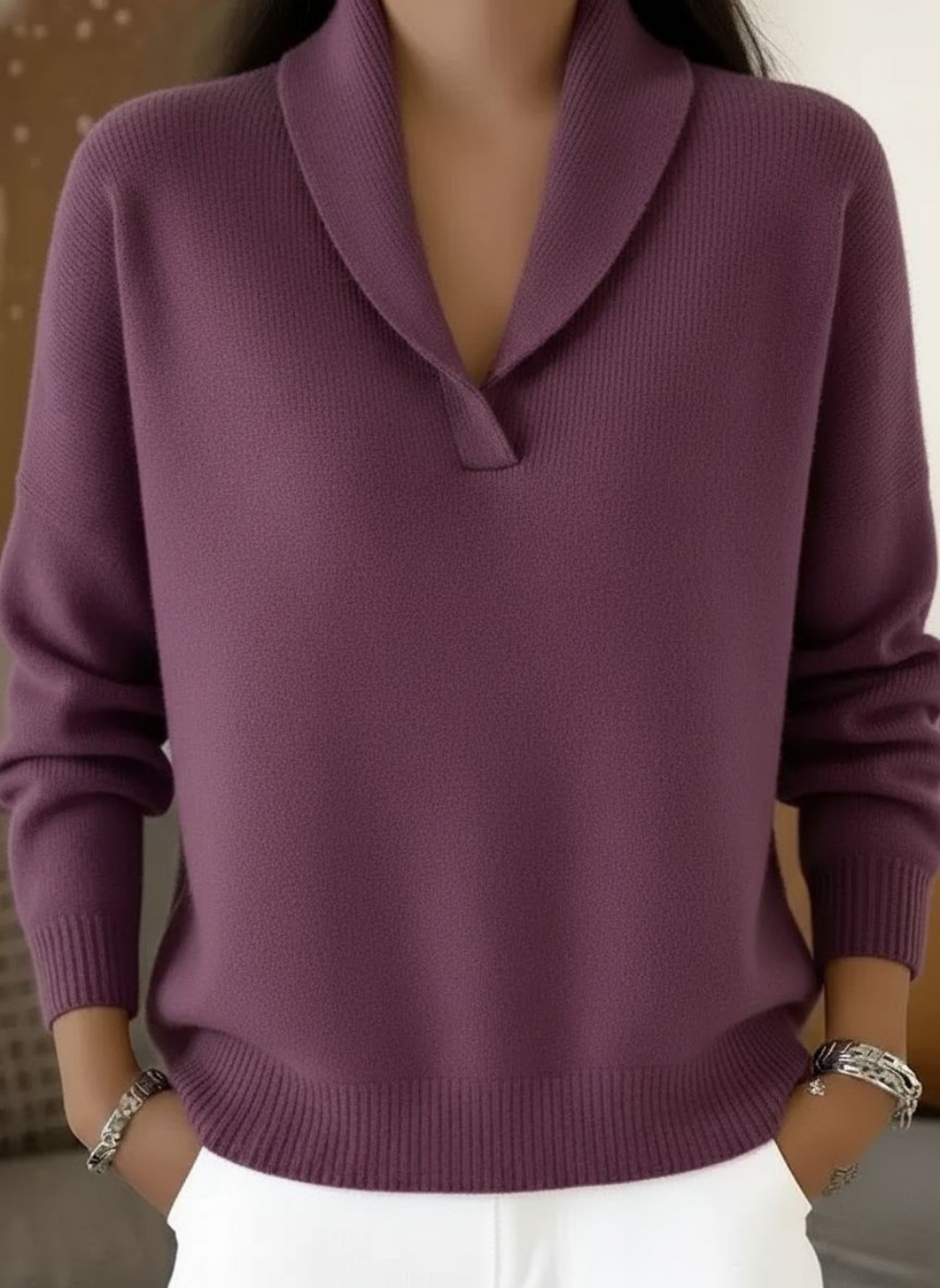 Giulia | Maglione con scollo a V
