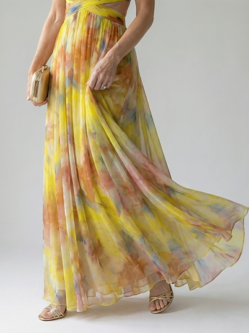 Chiara | Abito Maxi Soft Wrap