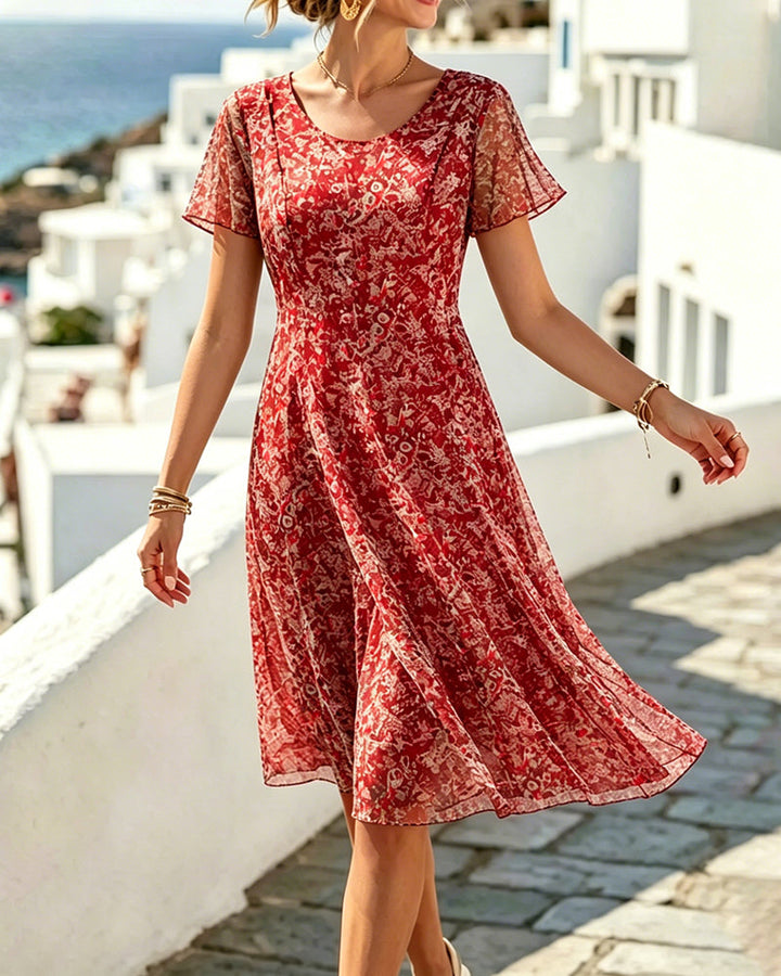 Ana | Vestito midi floreale morbido e leggero