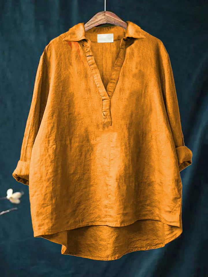 Andrea | Elegante Blusa Estiva in Lino
