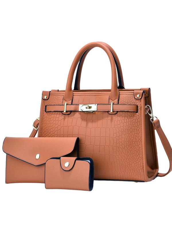 Bella Borsa - Borsa a tracolla con stampa coccodrillo