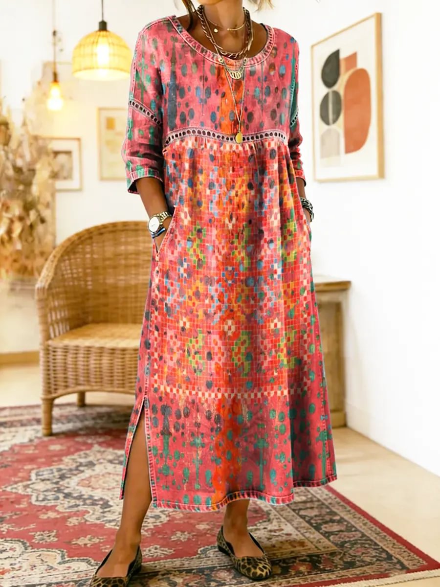 Francisca | Vestito Stampato Elegante