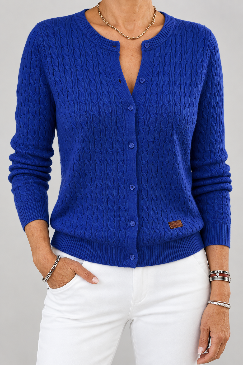 Tilde | Cardigan a trecce con bottone