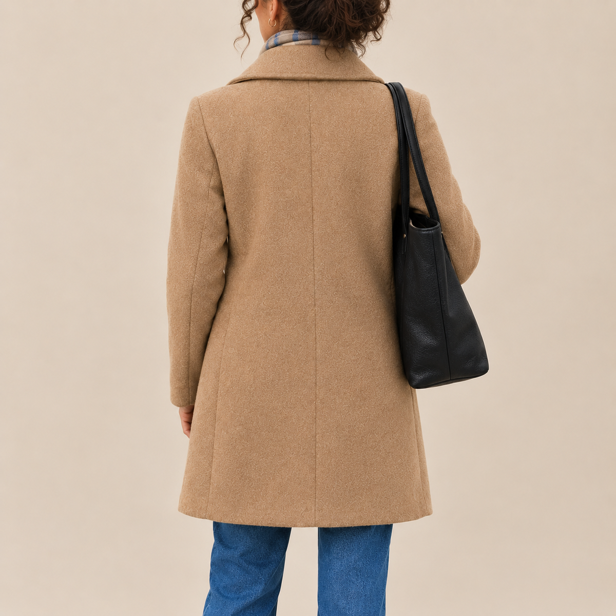 Aurora | Cappotto Classico in Panno con Sciarpa Coordinata in Regalo