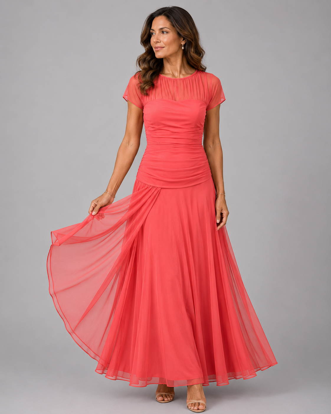 Lorenza | Abito in chiffon