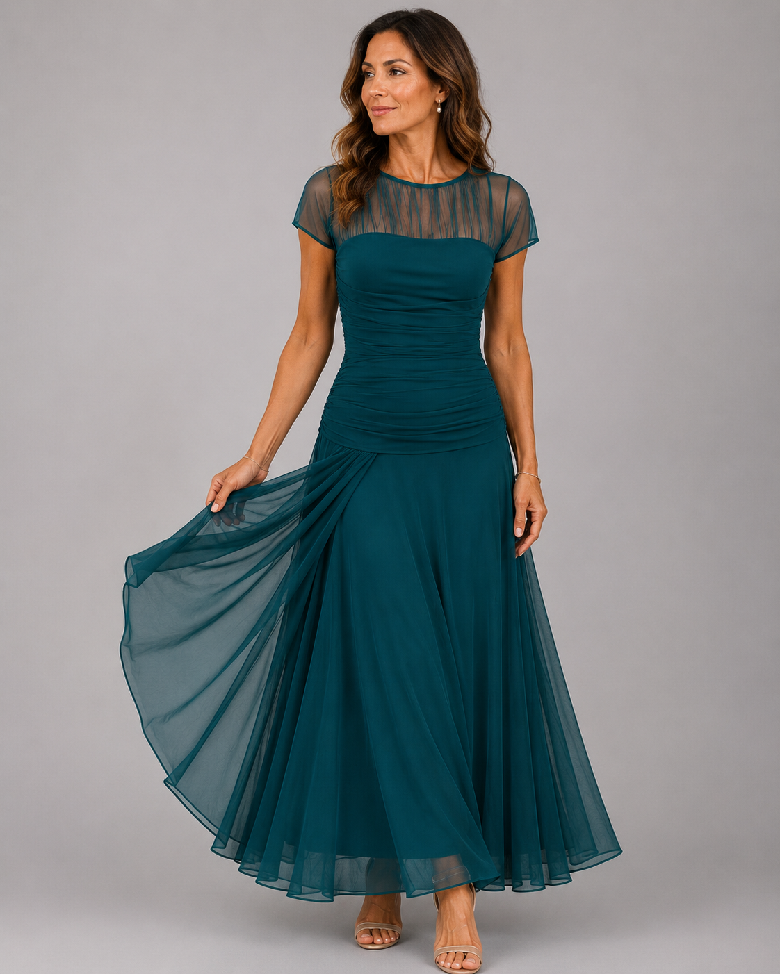 Lorenza | Abito in chiffon