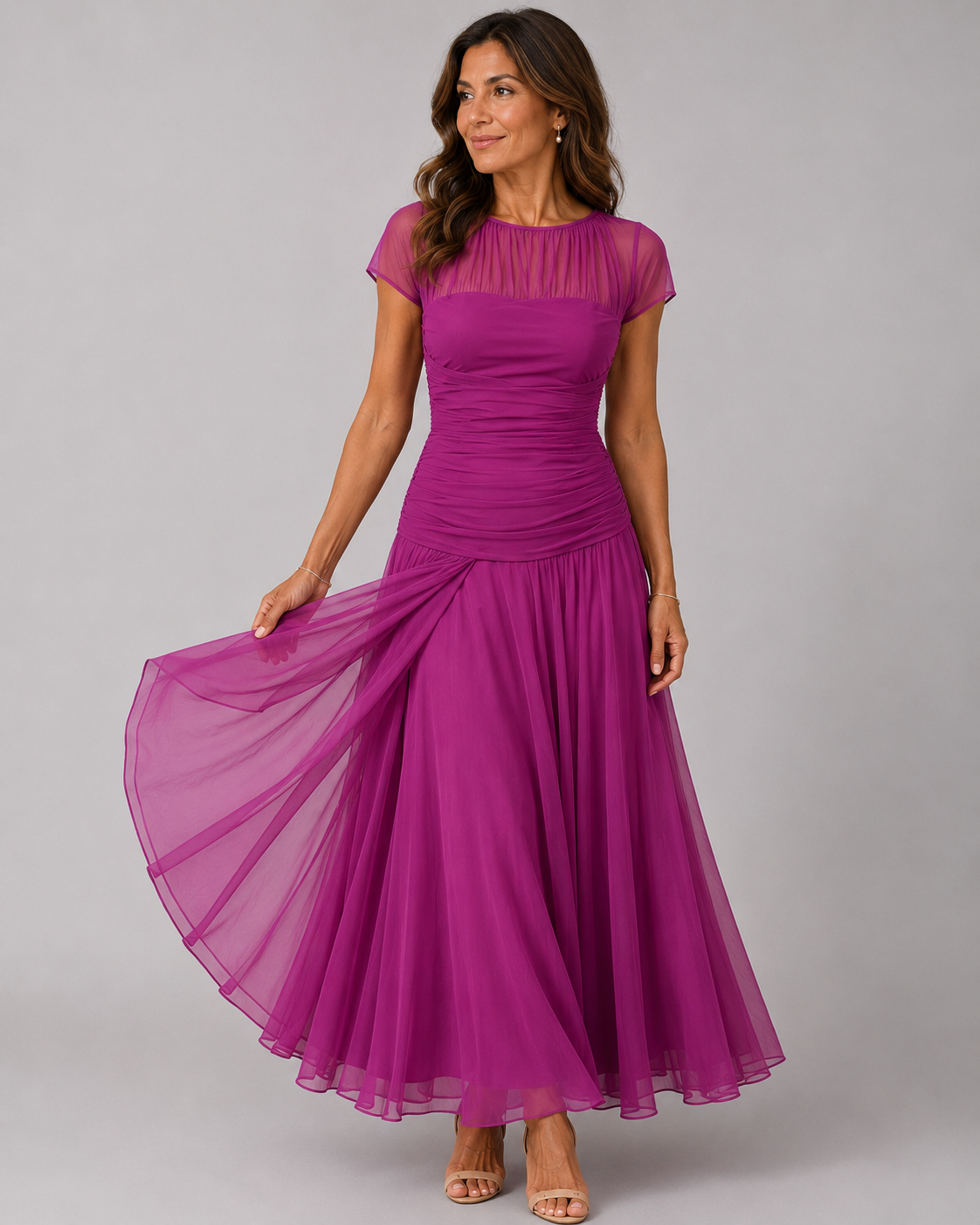 Lorenza | Abito in chiffon