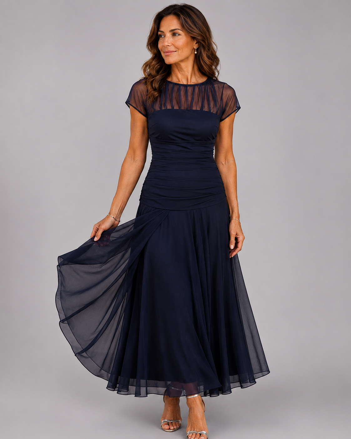 Lorenza | Abito in chiffon