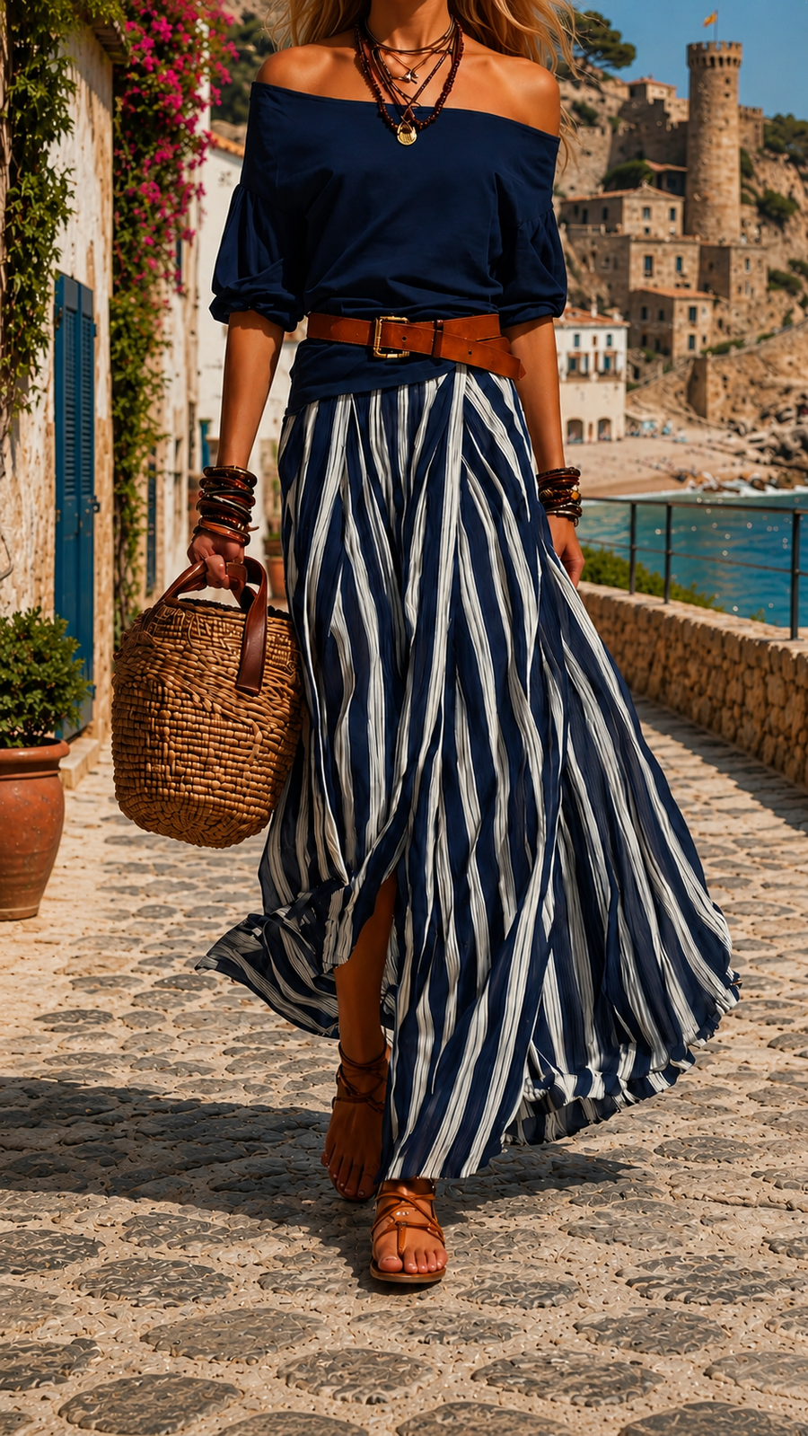 Sofia | Completo Elegante a Righe