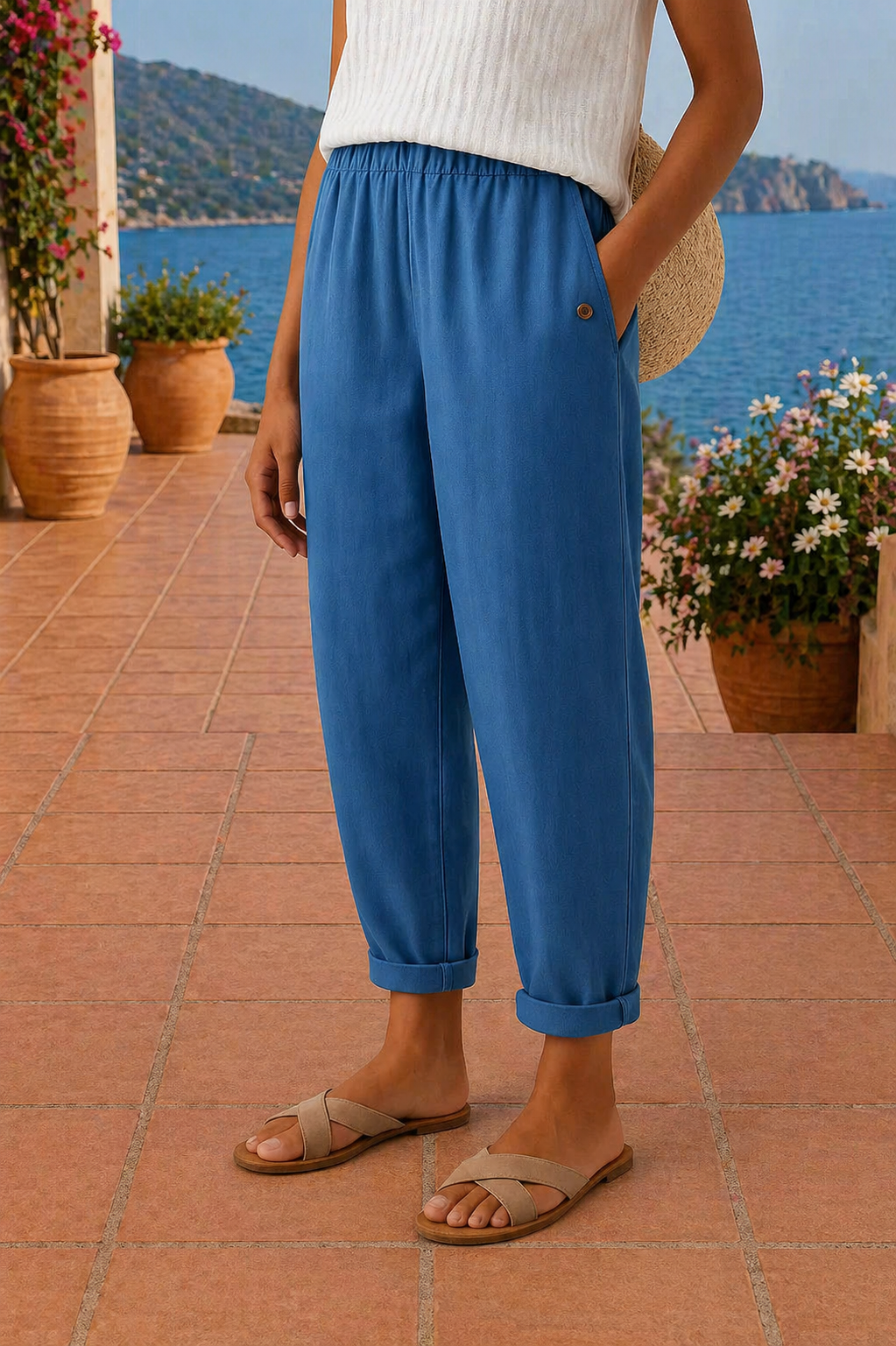 Maja | Pantaloni in Lino Leggeri