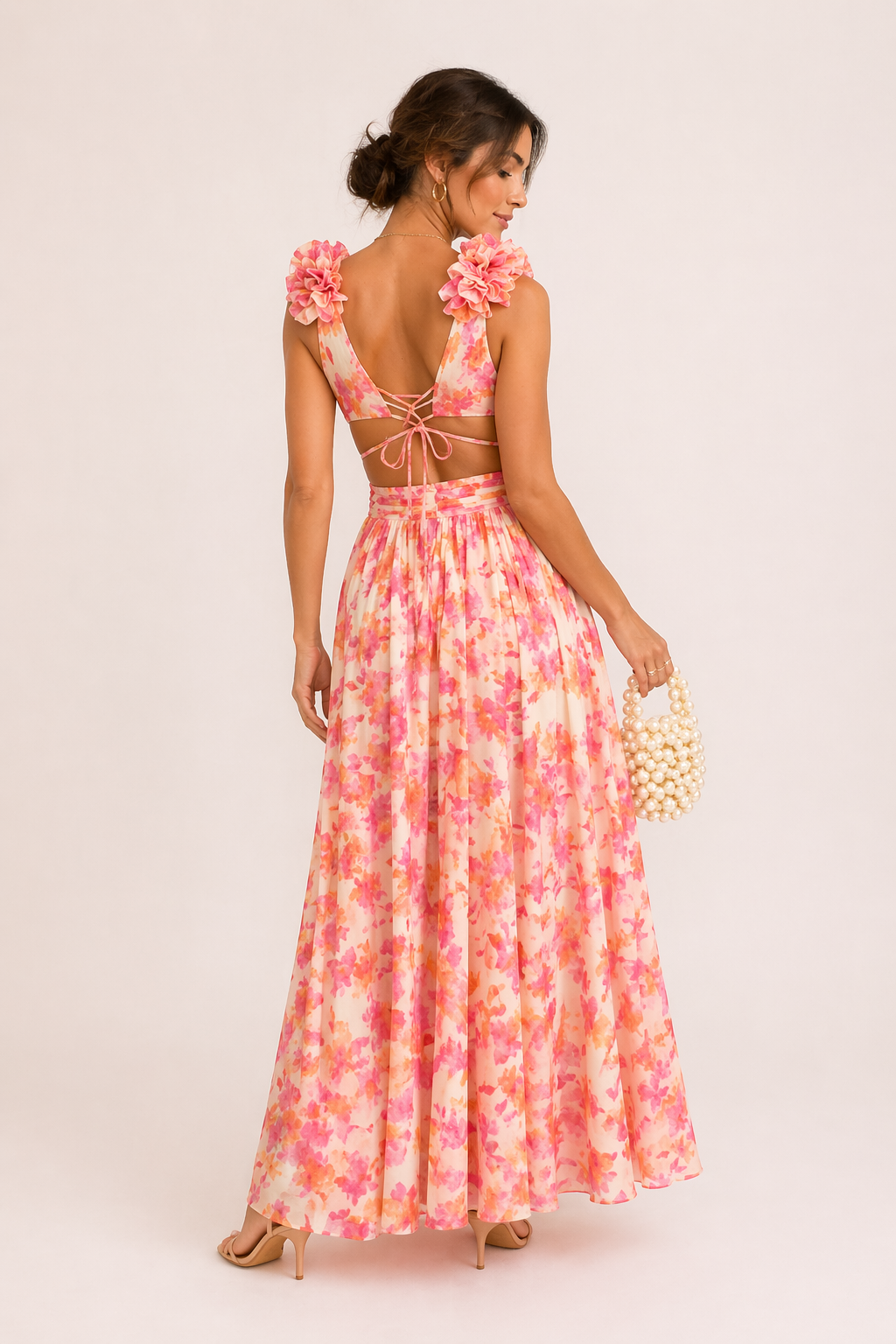 Aurora | Abito Maxi Floreale Elegante
