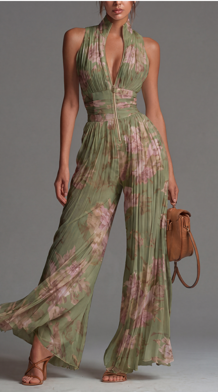 Alessia | Mono plissettato in georgette floreale