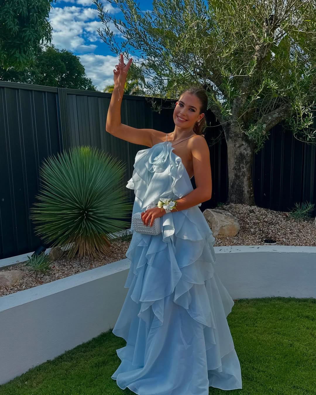 Bellina | Abito da Prom Maxi senza Maniche con Rouches per Donna