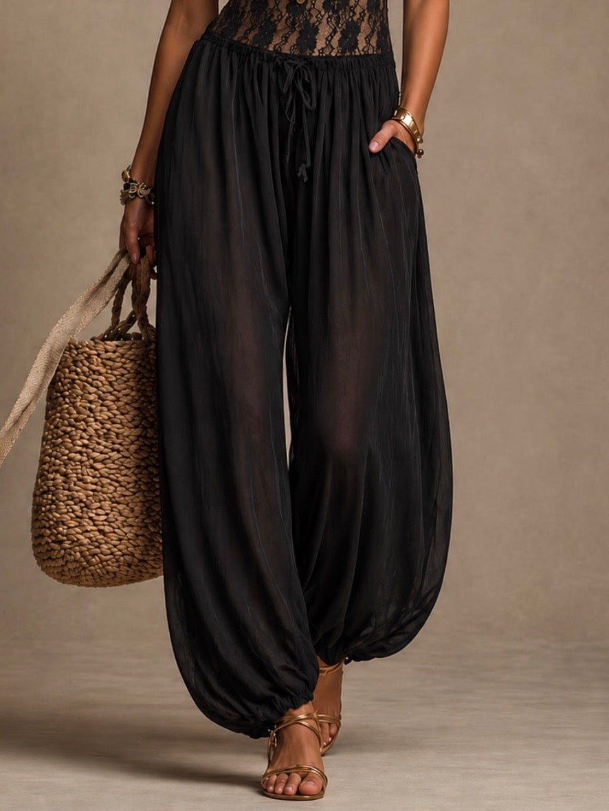 Laia - Mono halter con pizzo fluido