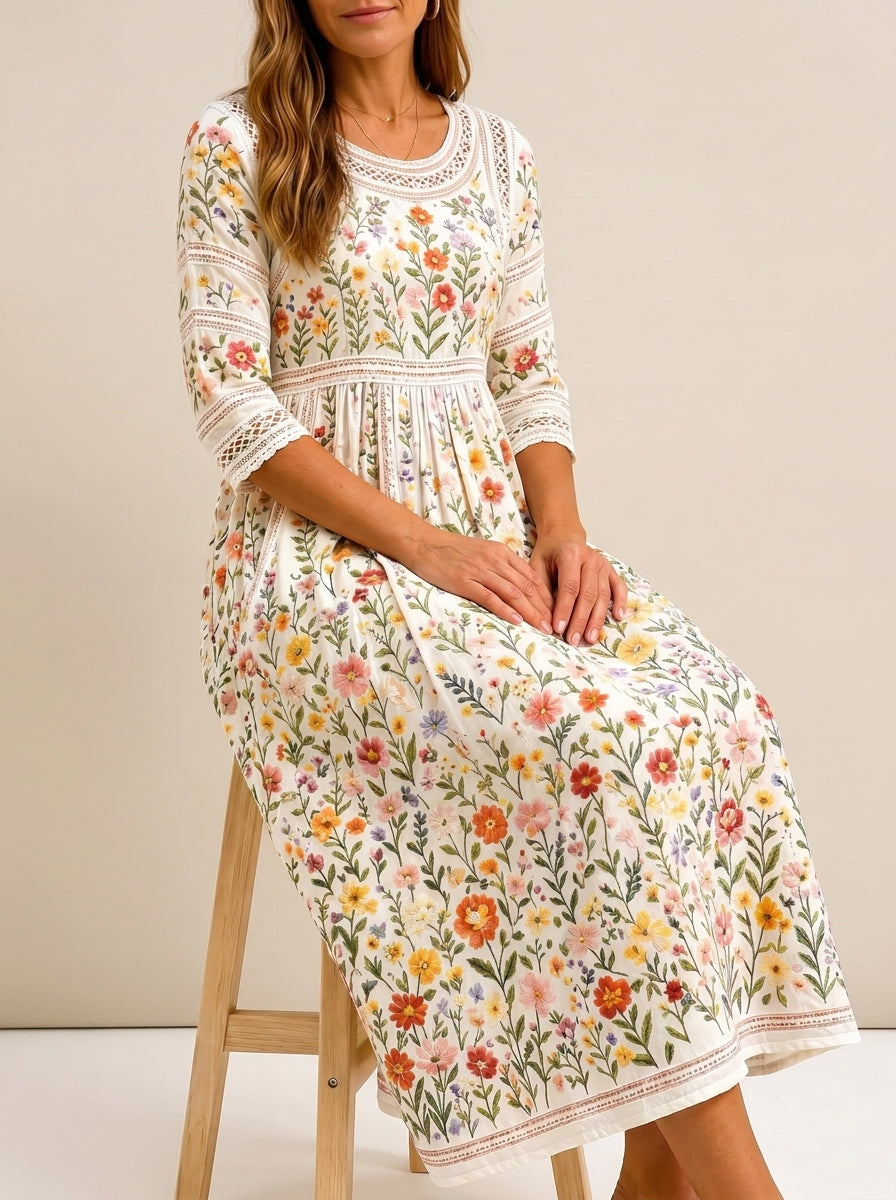 María - Vestito Midi Stampato Floreale