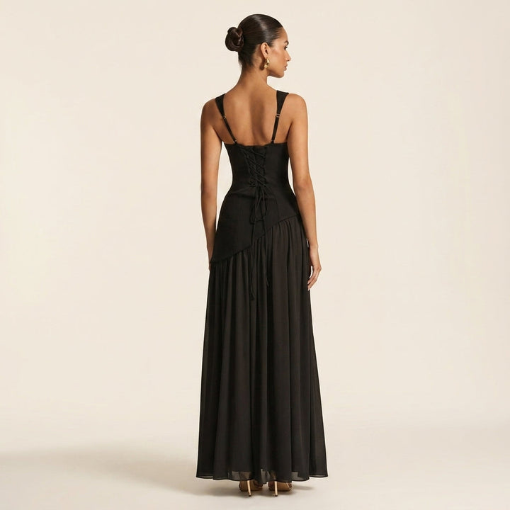 Tullulah™ | Vestito Maxi Corsetto Schiena Lace-Up