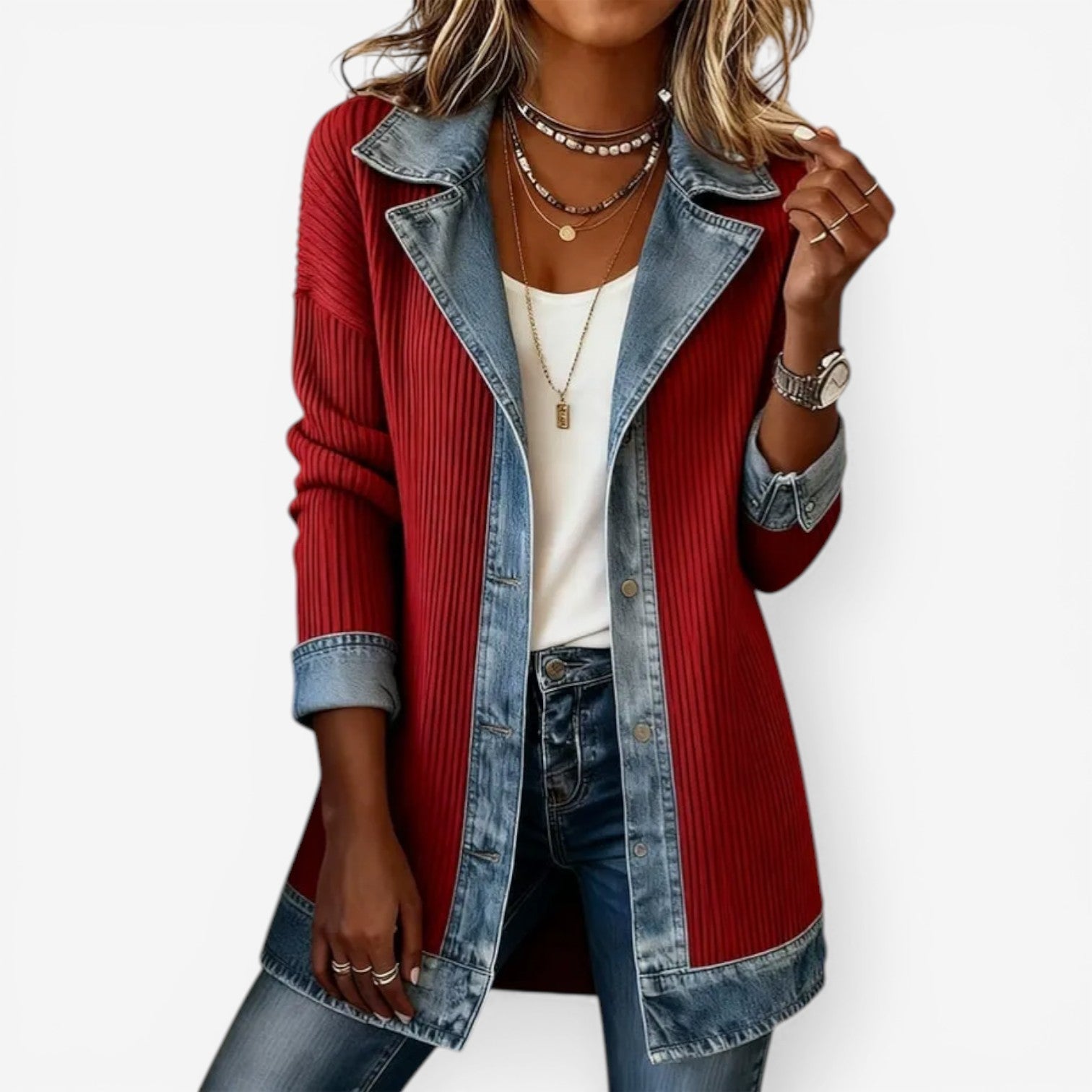 Elena | Giacca di denim confortevole