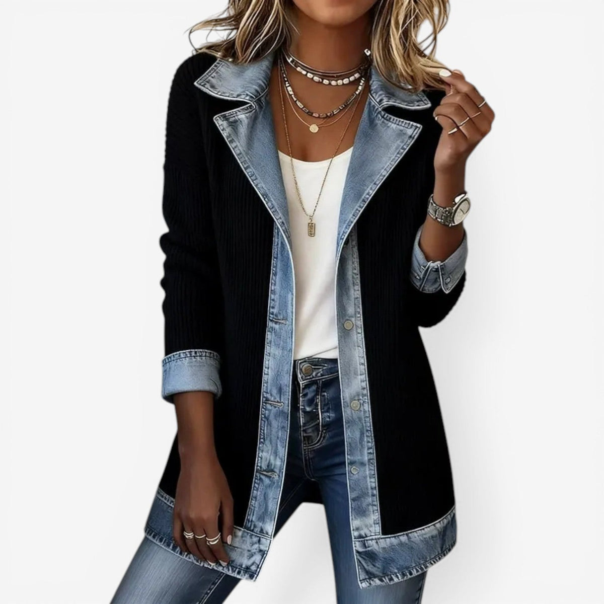 Elena | Giacca di denim confortevole