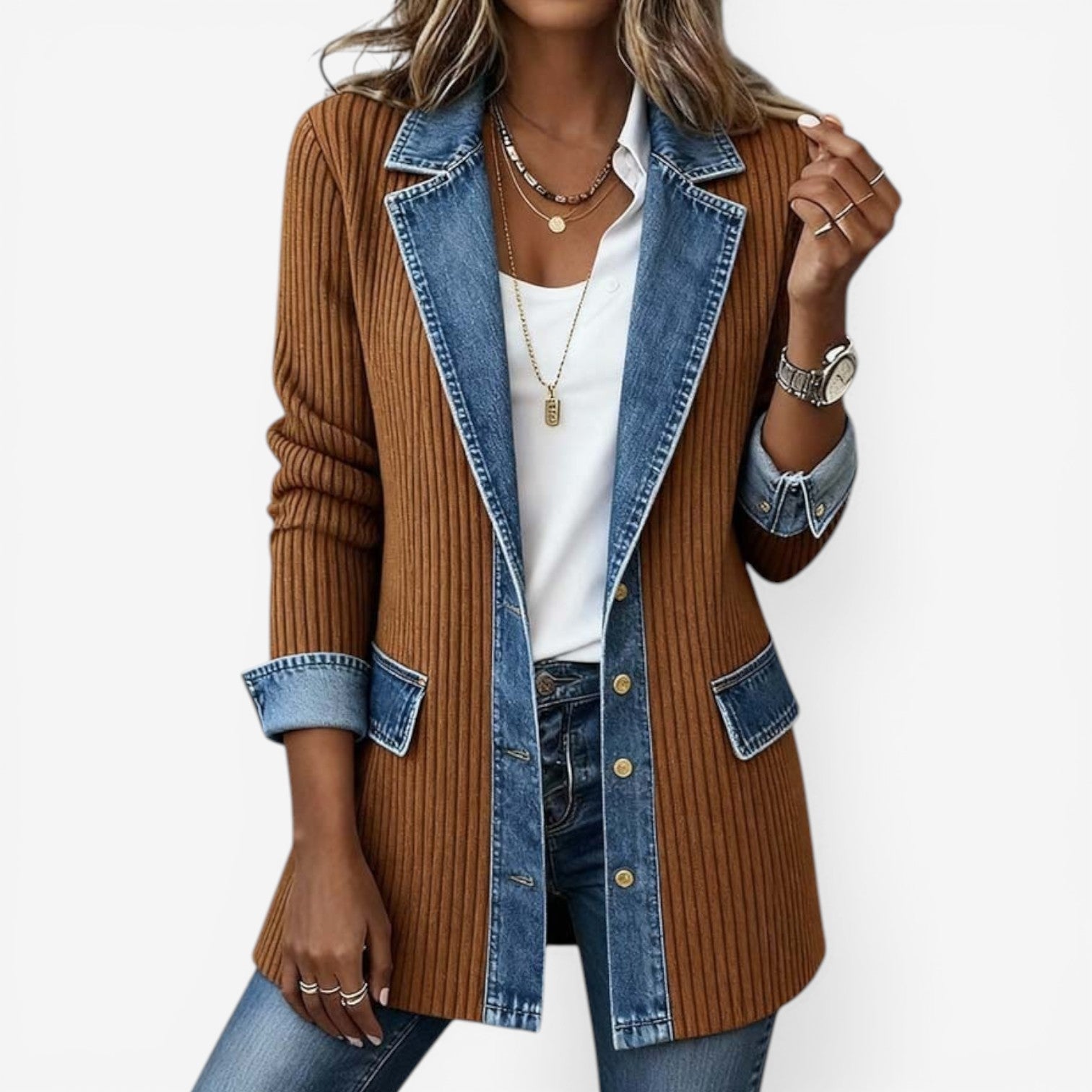 Elena | Giacca di denim confortevole