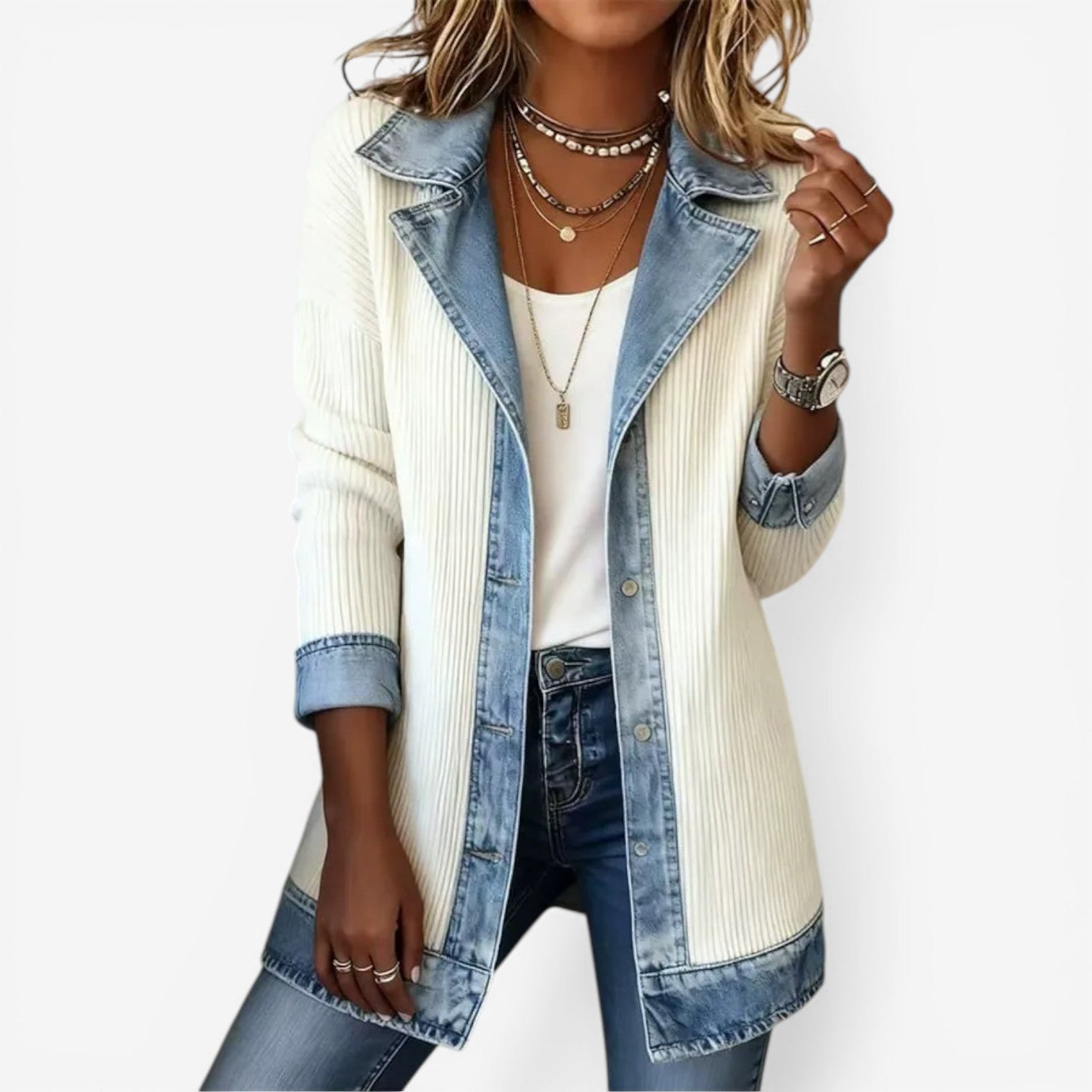 Elena | Giacca di denim confortevole