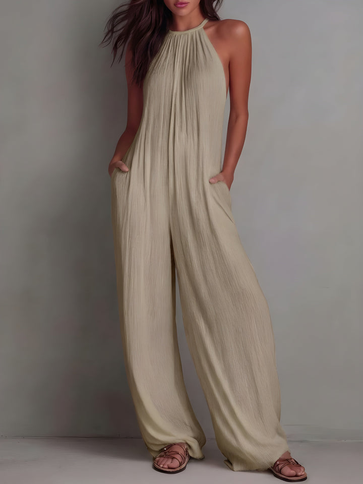 Giulia | Tuta fluida elegante con collo halter