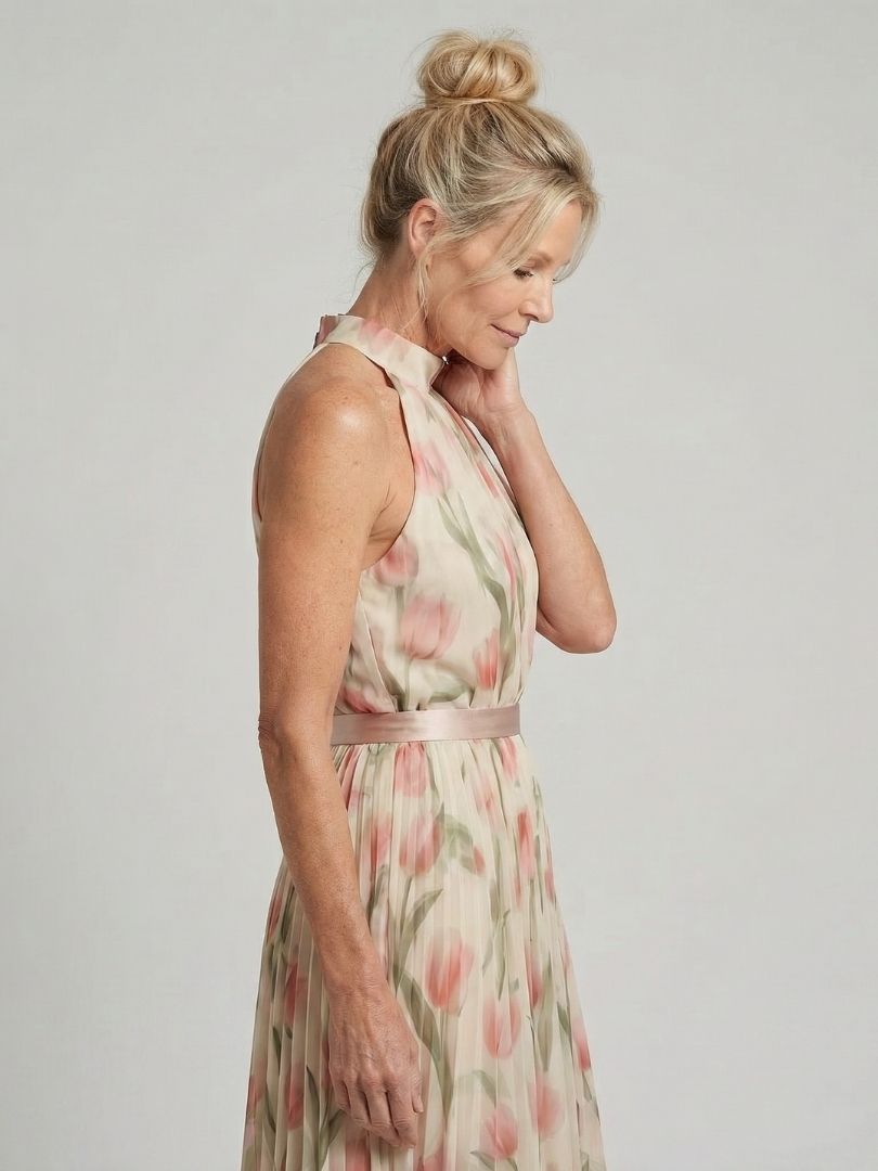 Veronica | Abito Midi con Scollo a Halter