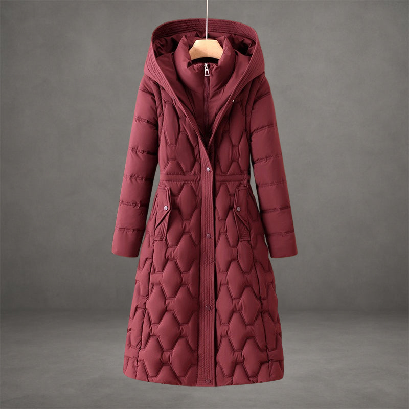 Lizza – Cappotto lungo imbottito con cappuccio