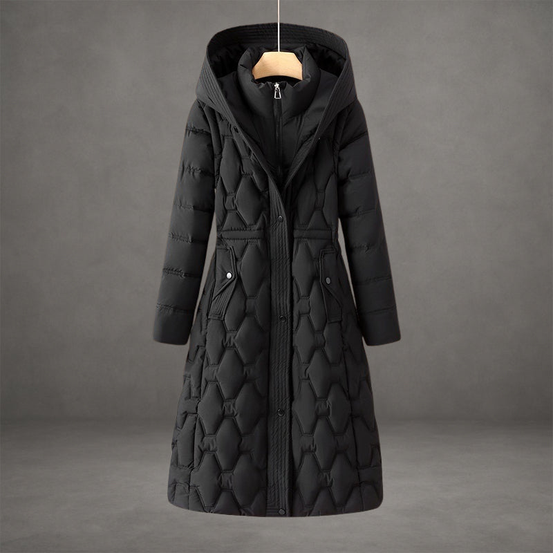 Lizza – Cappotto lungo imbottito con cappuccio
