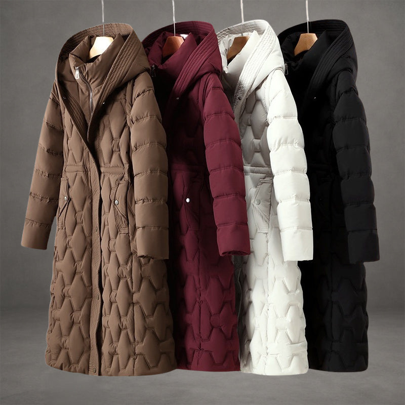 Lizza – Cappotto lungo imbottito con cappuccio