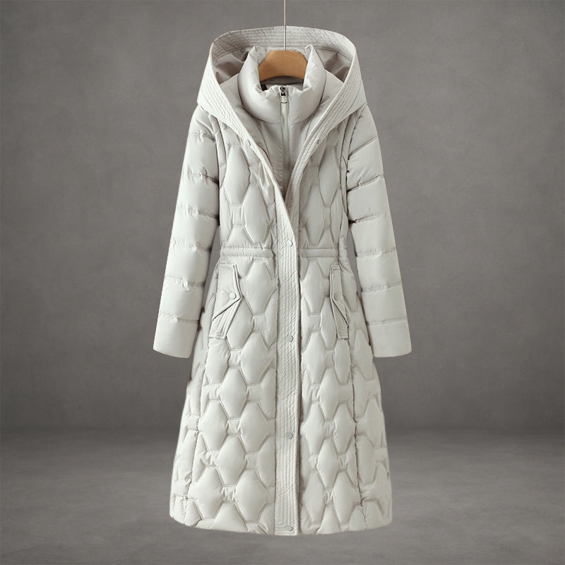 Lizza – Cappotto lungo imbottito con cappuccio