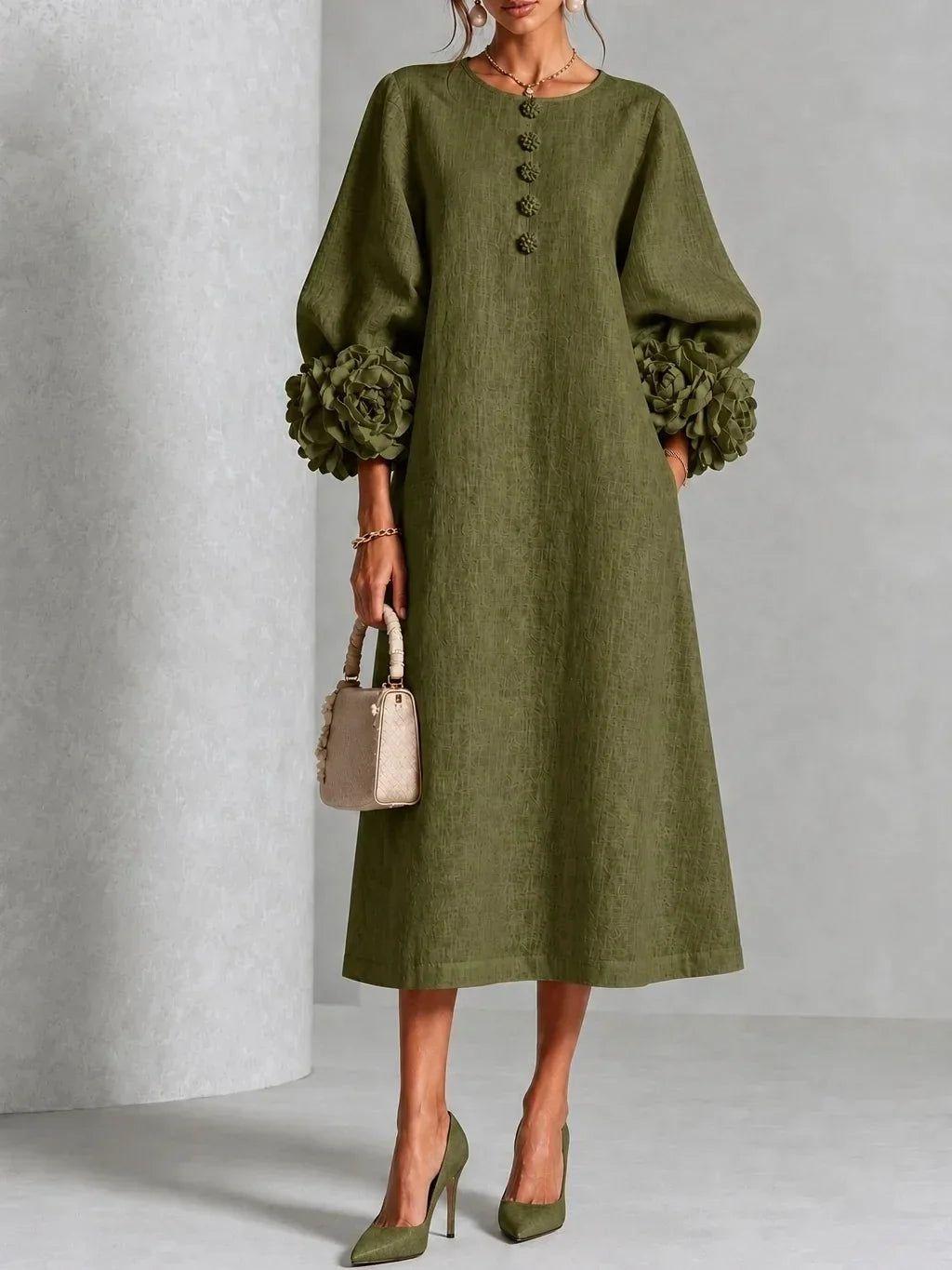 Rosalie | Vestito Floreale Midi