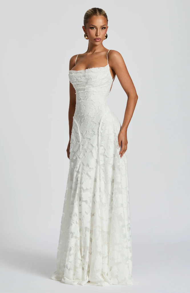 Sofia | Elegante Abito Maxi in Pizzo