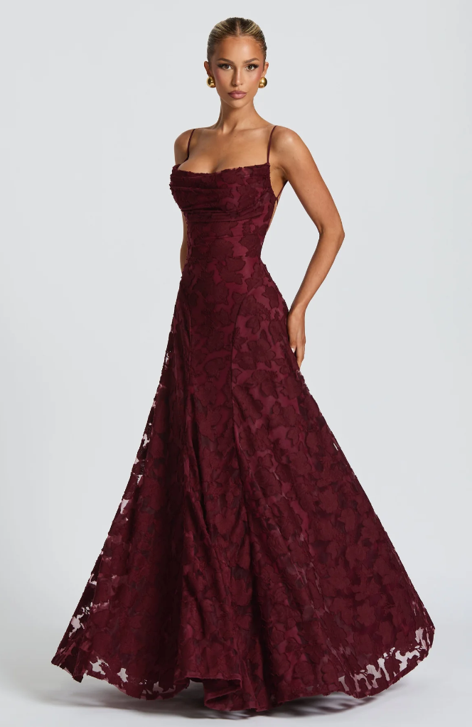 Sofia | Elegante Abito Maxi in Pizzo