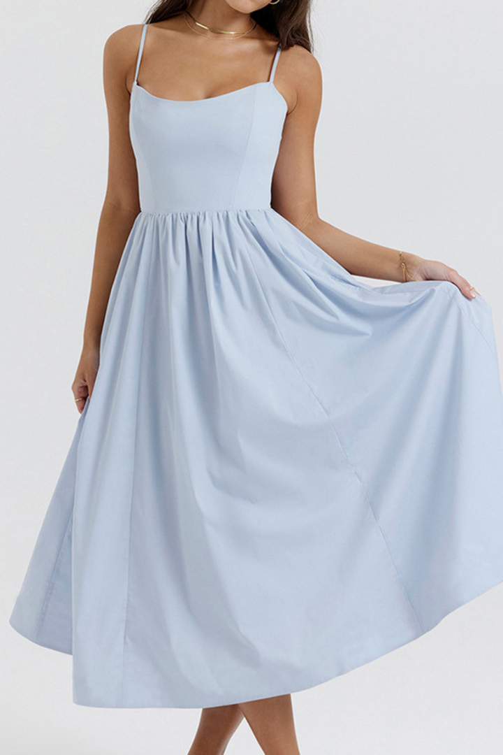 Cecilia | Elegante Abito Midi con Corsetto Estivo