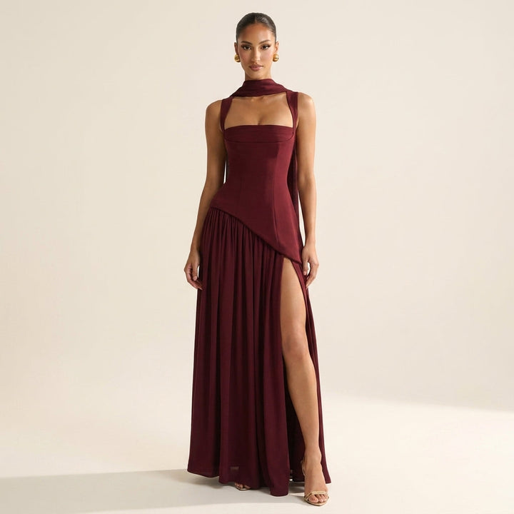 Tullulah™ | Vestito Maxi Corsetto Schiena Lace-Up