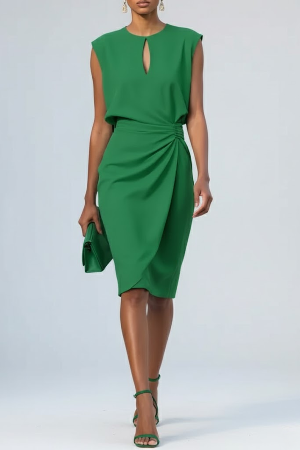 Ruca | Abito Elegante Midi Drappeggiato