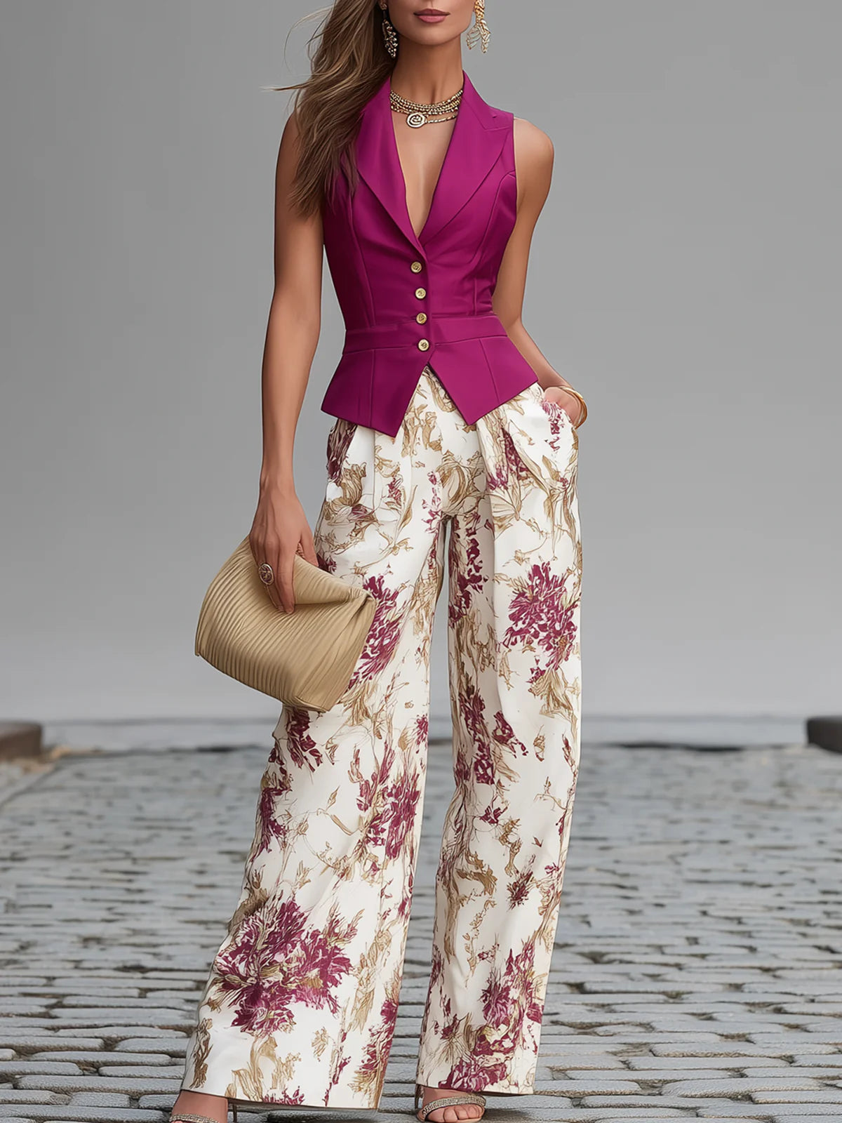 Valentina | Completo Floreale Elegante