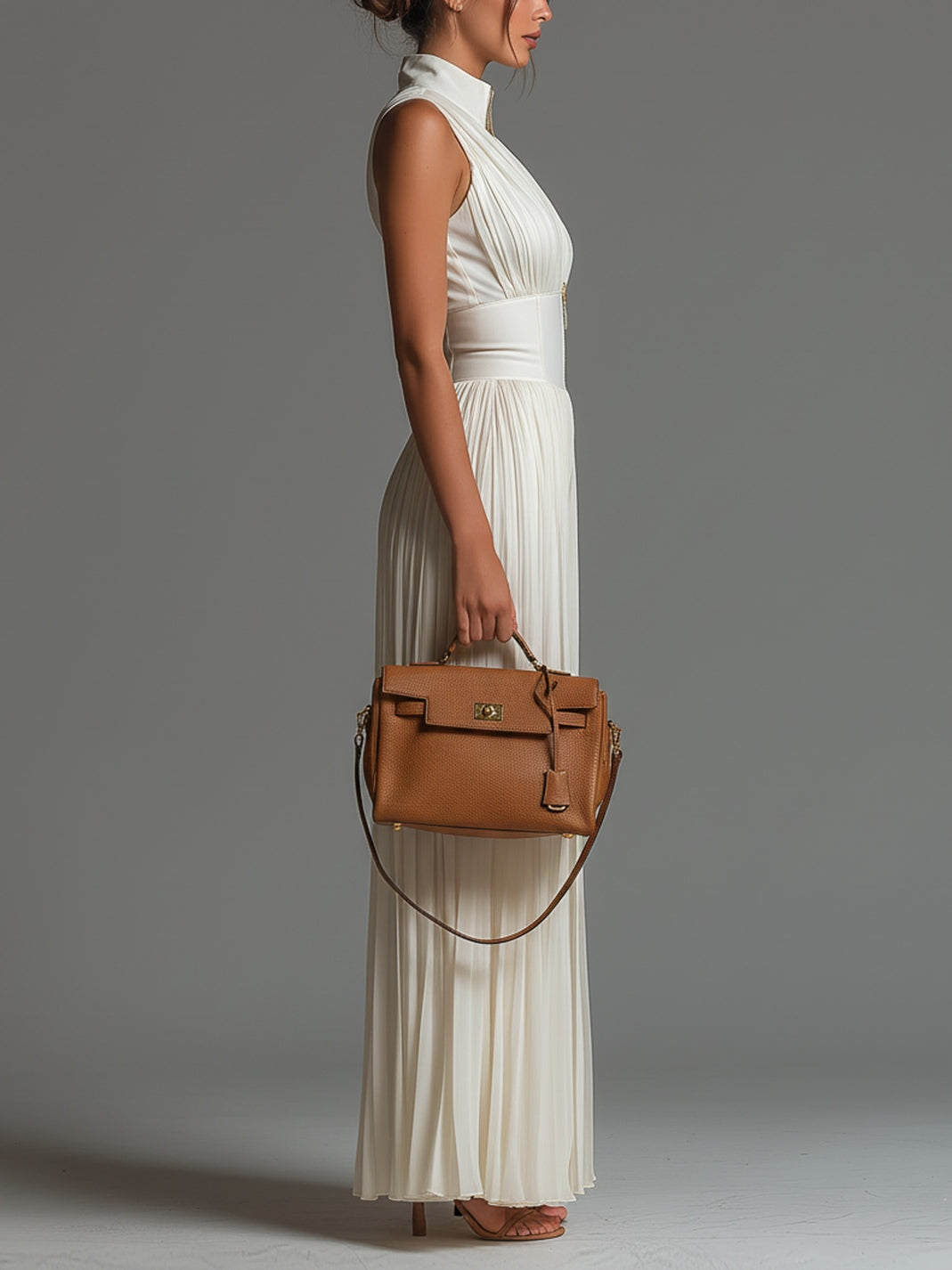Lucía | Mono plissettato in georgette