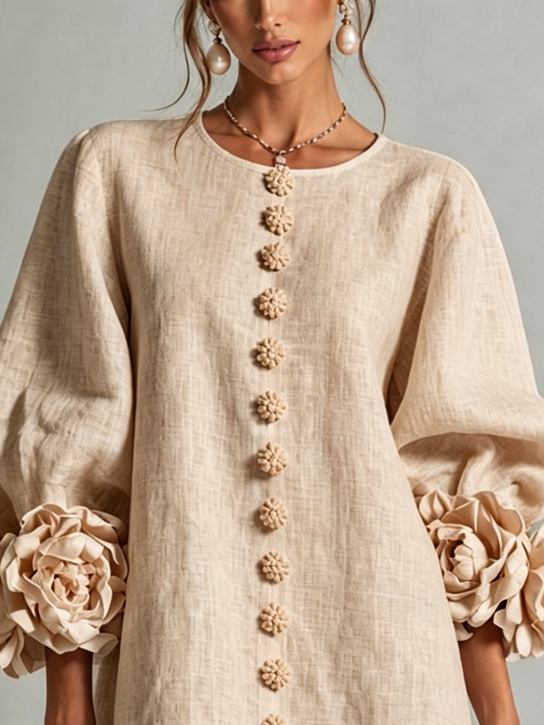 Olivia | Abito Mini Elegante Beige