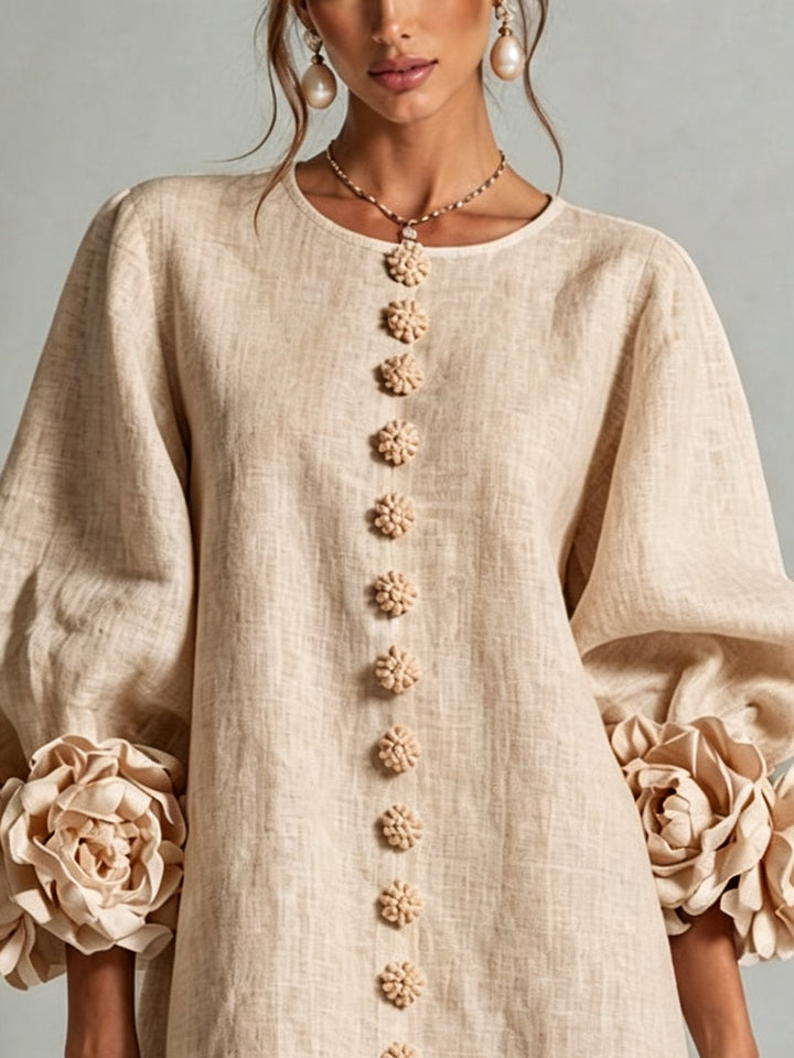 Olivia | Abito Mini Elegante Beige
