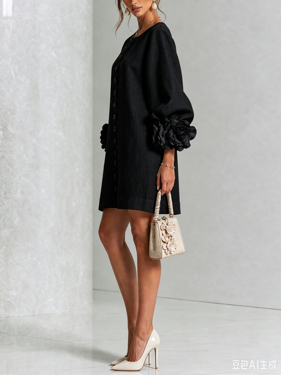 Olivia | Abito Mini Elegante Nero